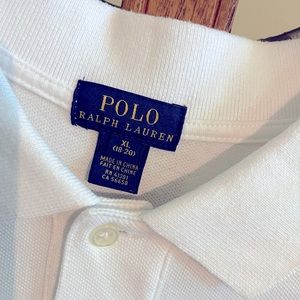 Boys Ralph Lauren White Polo Shirt